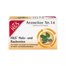 H&S Čaj za grlo in žrelo filter vrečke, 20X2,5 g