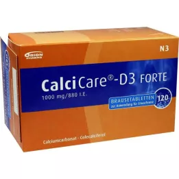 CALCICARE D3 forte šumeče tablete, 120 kos