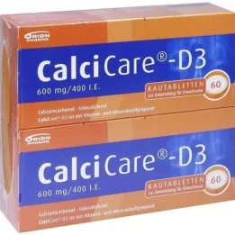 CALCICARE D3 žvečljive tablete, 120 kom