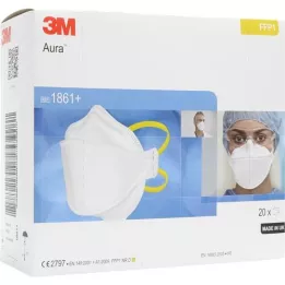 ATEMSCHUTZMASKE 3M 1861+ brez ventila Aura FFP1, 20 kos