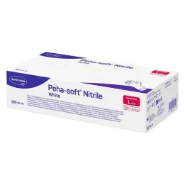 PEHA-SOFT nitrilno bela Unt.Hands.unsteril pf L, 100 kos