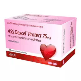 ASS Dexcel Protect 75 mg gastrorezistentne tablete, 100 kos