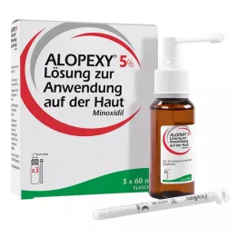 ALOPEXY 5% raztopina za kožno aplikacijo, 3X60 ml