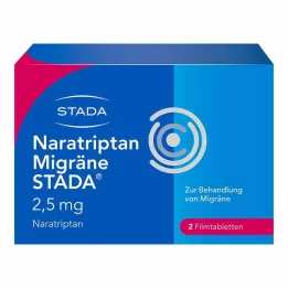 NARATRIPTAN Migrena STADA 2,5 mg filmsko obložene tablete, 2 kos