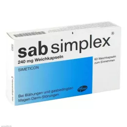 SAB simplex 240 mg mehke kapsule, 60 kos
