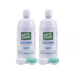 OPTI-FREE Večnamenska dezinfekcijska raztopina PureMoist, 2x300 ml