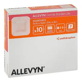 Penasti povoj Allevyn Gentle Border Lite 5x5 cm, 10 kos