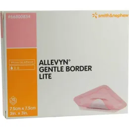 Penasti povoj Allevyn Gentle Border Lite 7,5x7,5 cm, 10 kos