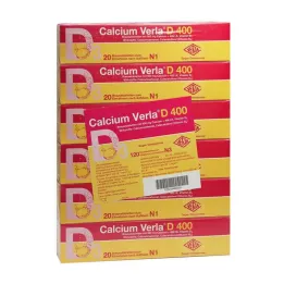 CALCIUM VERLA D 400 šumeče tablete, 120 kos