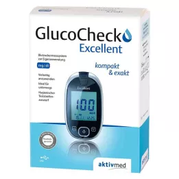 GLUCOCHECK Odličen set merilnika glukoze v krvi mg/dl, 1 kos