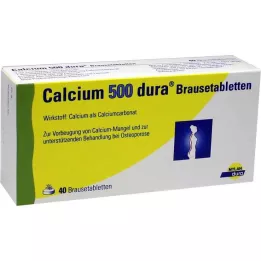CALCIUM 500 dura šumeče tablete, 40 kos