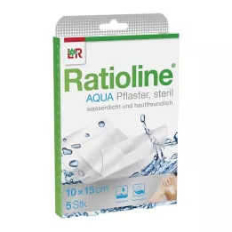 RATIOLINE aqua tuš obliž Plus 10x15 cm sterilni, 5 kom