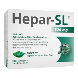 HEPAR-SL 320 mg trde kapsule, 100 kos