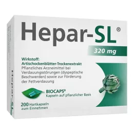 HEPAR-SL 320 mg trde kapsule, 200 kos