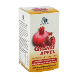 GRANATAPFEL 500 mg plus Vit.C+B12+cink+selen kapsule, 60 kosov