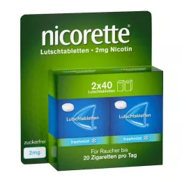 NICORETTE sveža meta 2 mg stisnjene pastile, 80 kos