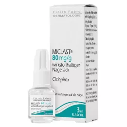 MICLAST 80 mg/g medicinski lak za nohte, 3 ml