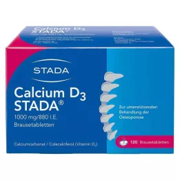 CALCIUM D3 STADA 1000 mg/880 I.E. šumeče tablete, 120 kos