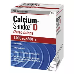 CALCIUM SANDOZ D Osteo intens žvečljive tablete, 120 kom