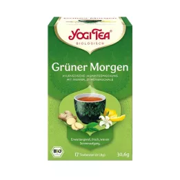 YOGI TEA Zeleni jutranji čaj bio filter vrečka, 17X1,8 g