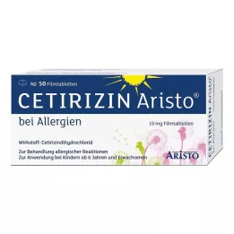 CETIRIZIN Aristo za alergije 10 mg filmsko obložene tablete, 50 kos