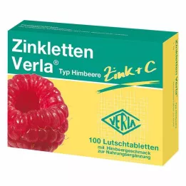 ZINKLETTEN Verla Malinove pastile, 100 kos