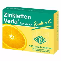 ZINKLETTEN Verla Orange pastile, 100 kos