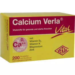 CALCIUM VERLA Vital filmsko obložene tablete, 200 kom
