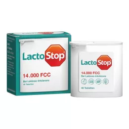 LACTOSTOP 14.000 FCC Podajalnik za tablete, 40 kos