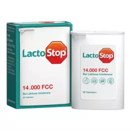 LACTOSTOP 14.000 FCC Podajalnik za tablete, 80 kos