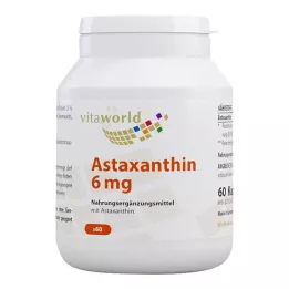 ASTAXANTHIN 6 mg kapsule, 60 kos
