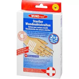 WUNDNAHTSTREIFEN 6,4x102 mm, 2X5 kos