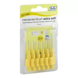 TEPE Medzobna ščetka x-soft 0,7mm ISO 4 rumena, 6 kos