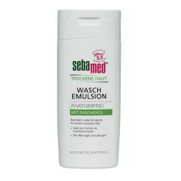 SEBAMED Emulzija za umivanje brez dišav za suho kožo, 200 ml