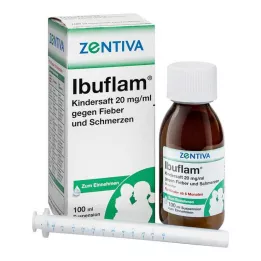 IBUFLAM Otroški sirup 20mg/ml proti povišani telesni temperaturi in bolečinam, 100 ml