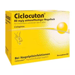 CICLOCUTAN 80 mg/g aktivni lak za nohte, 3 g