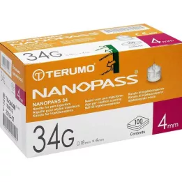 TERUMO NANOPASS 34 Pen Needle 34 G 0,18x4 mm, 100 kosov