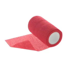 Dracoelfi barvni fiksirni povoj 4mx8cm rdeč, 1 kos