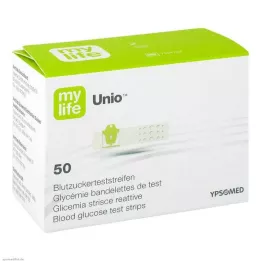 MYLIFE Unio lističi za merjenje krvnega sladkorja, 50 kos