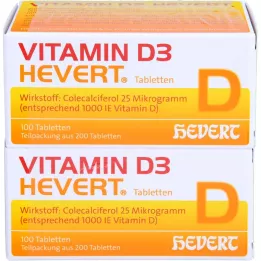 VITAMIN D3 HEVERT tablete, 200 kos