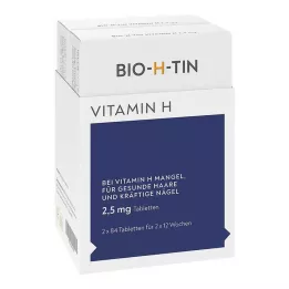 BIO-H-TIN Vitamin H 2,5 mg za 2x12 tednov tablete, 2X84 kos