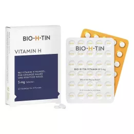 BIO-H-TIN Vitamin H 5 mg za 4 mesece tablete, 60 kom