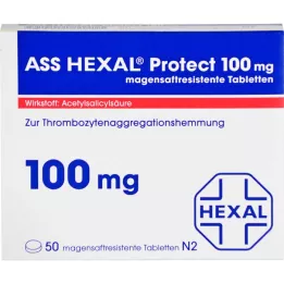 ASS HEXAL Protect 100 mg tablete za želodčni sok, 50 kom