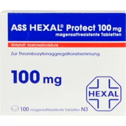 ASS HEXAL Protect 100 mg tablete za želodčni sok, 100 kos