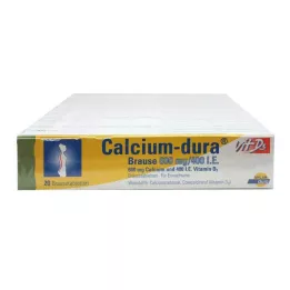 CALCIUM DURA Vit D3 šumeče 600 mg/400 IE, 120 kos