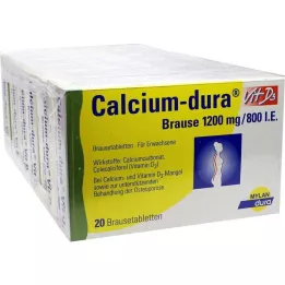 CALCIUM DURA Vit D3 šumeče 1200 mg/800 I.E., 120 kos