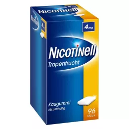 NICOTINELL Žvečilni gumi tropsko sadje 4 mg, 96 kos