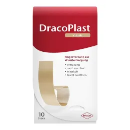 Trakovi za prste Dracoplast 2x12cm elastični, 10 kos