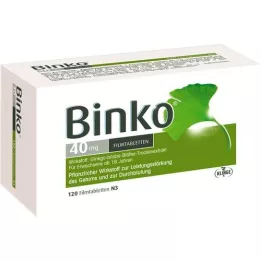 BINKO 40 mg filmsko obložene tablete, 120 kos