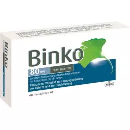 BINKO 80 mg filmsko obložene tablete, 60 kos